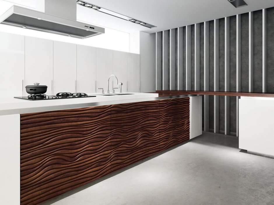 Фактурные фасады для кухни