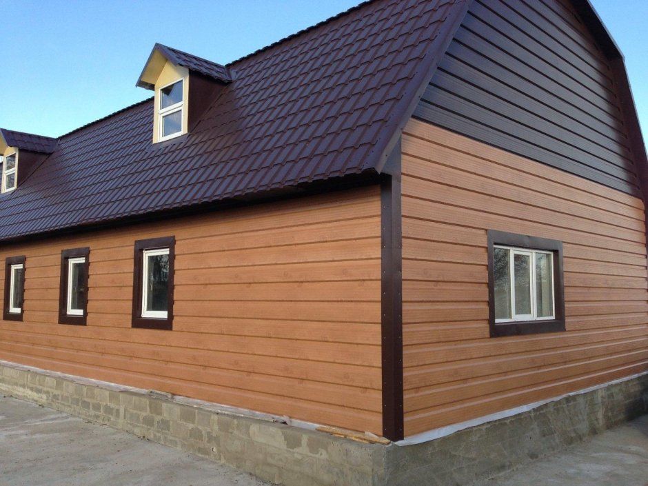 Металлосайдинг евробрус фронтон