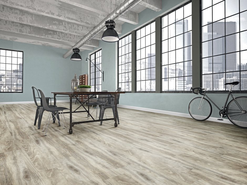 Виниловый пол на кухне