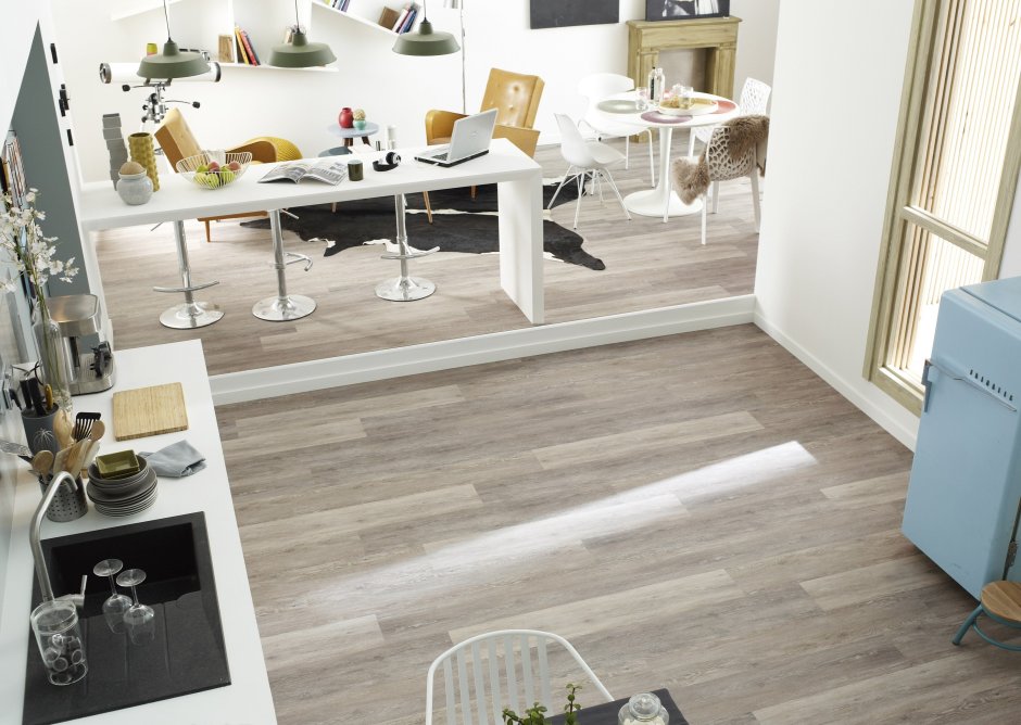 Сочетание плитки и ламината