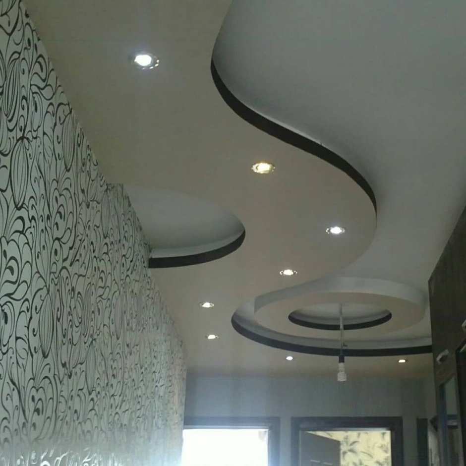 Фигурные потолки из гипсокартона