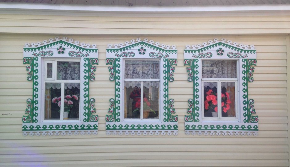 Орнаменты резных наличников Марий Эл