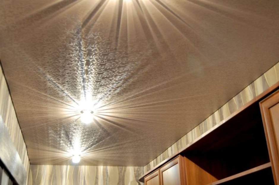 Фактурные натяжные потолки