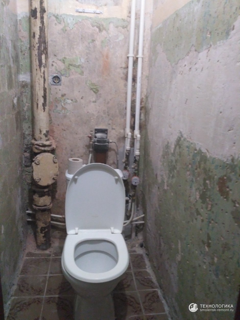 Совмещенная ванна с туалетом в сталинке