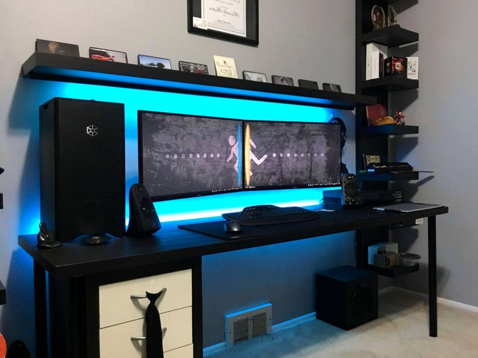 Игровой сетап геймера икеа