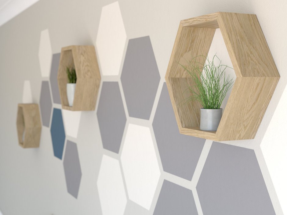 Перегородка в виде сот