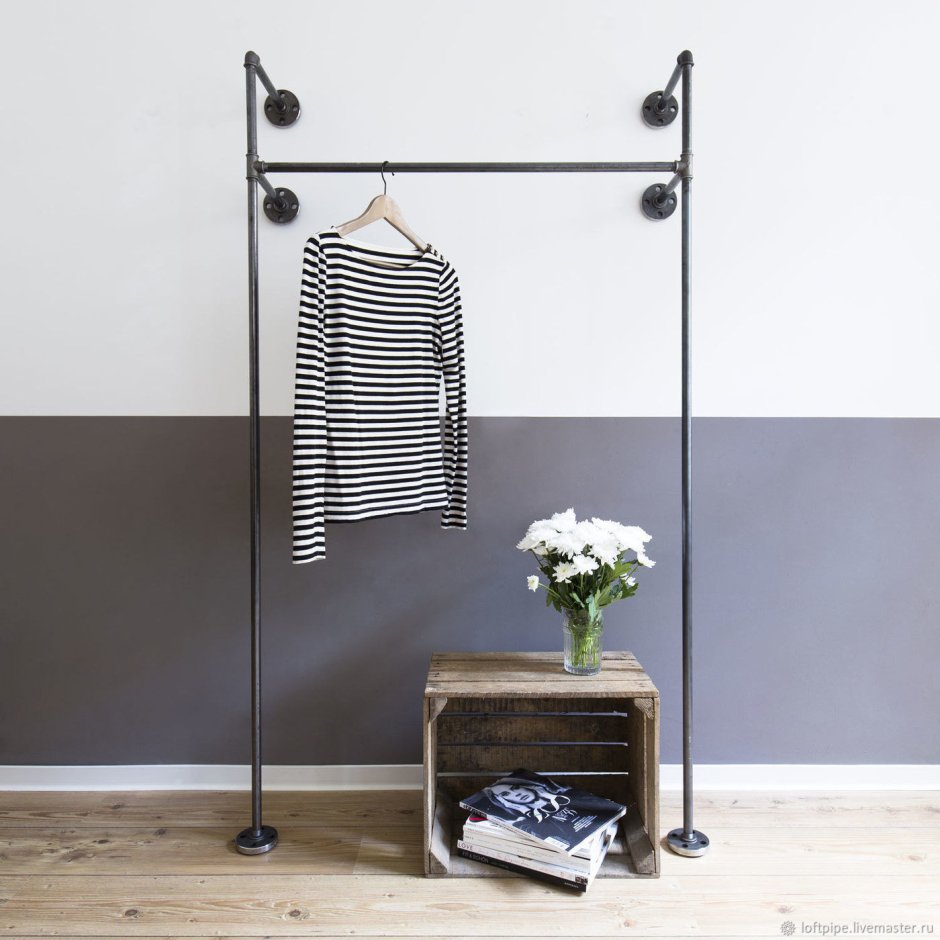 Рейл вешалка лофт