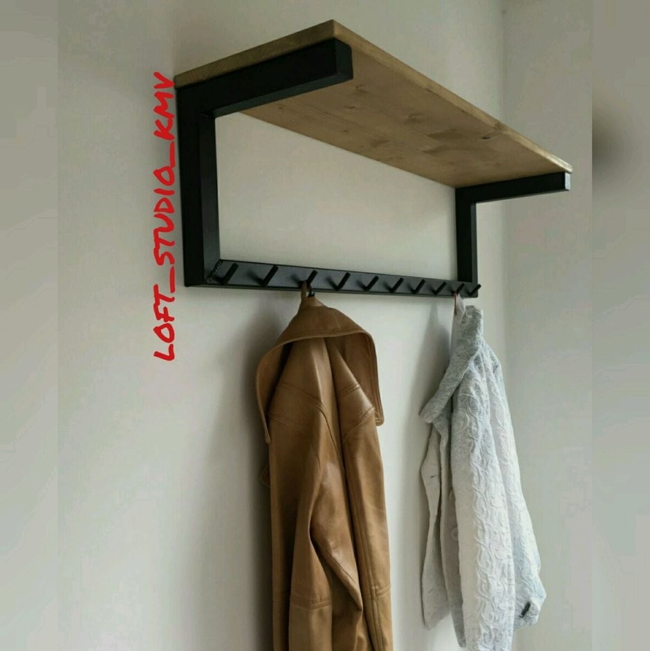 Вешалка полка лофт