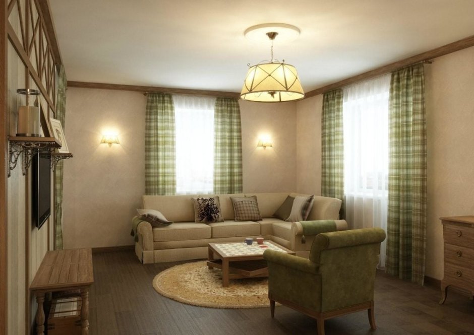 Уютная гостиная в маленькой квартире