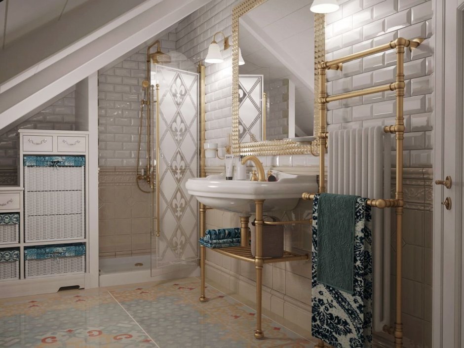 Комната отдыха в бане в стиле Прованс