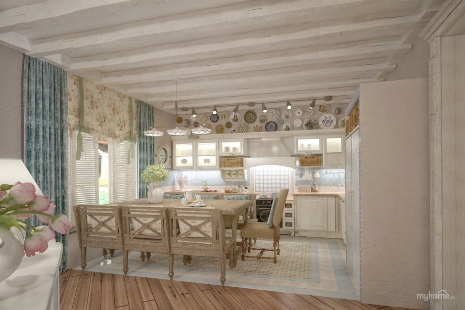 Занавески в деревенском стиле