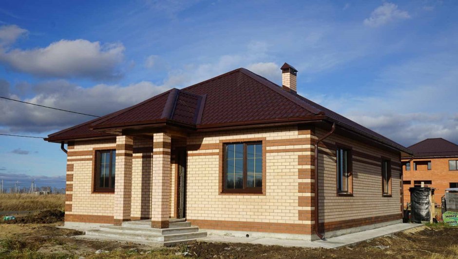 Дом одноэтажного дома стройка