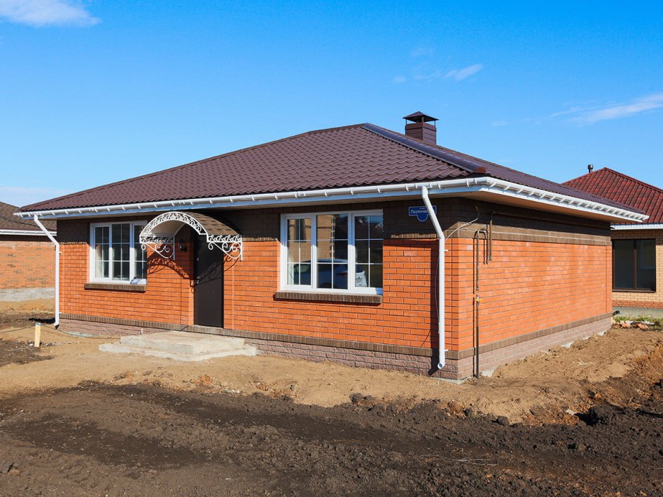 Одноэтажный киричныйдом