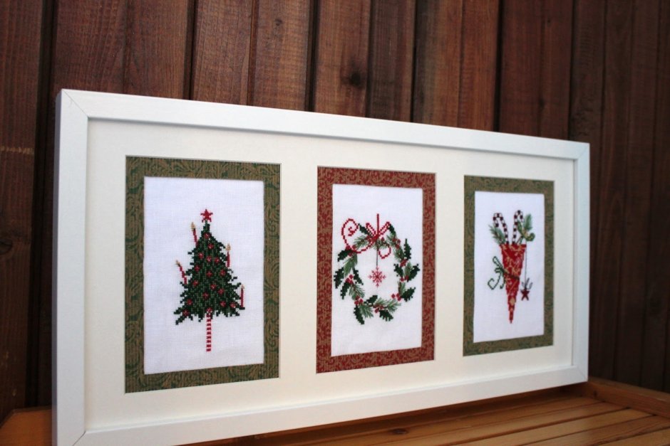 Вышивка крестом в винтажном стиле