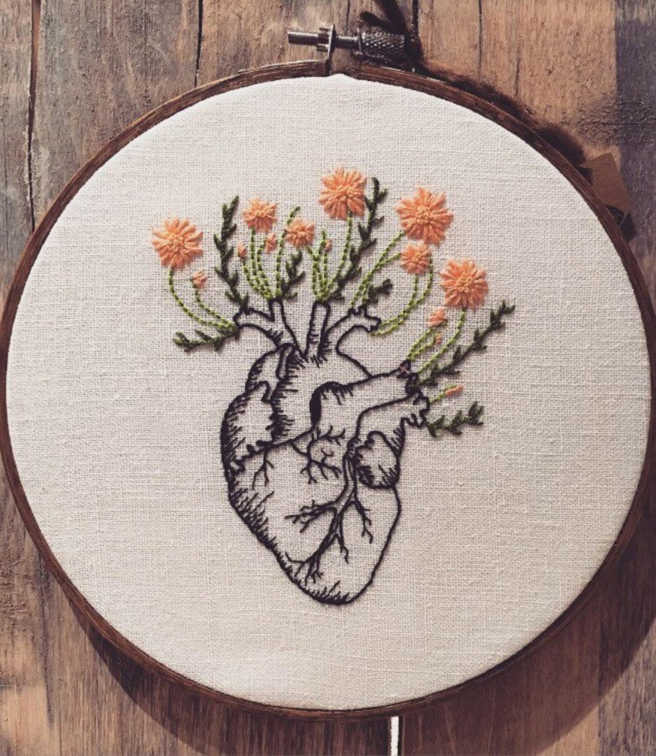 Монохромная вышивка крестом для кухни