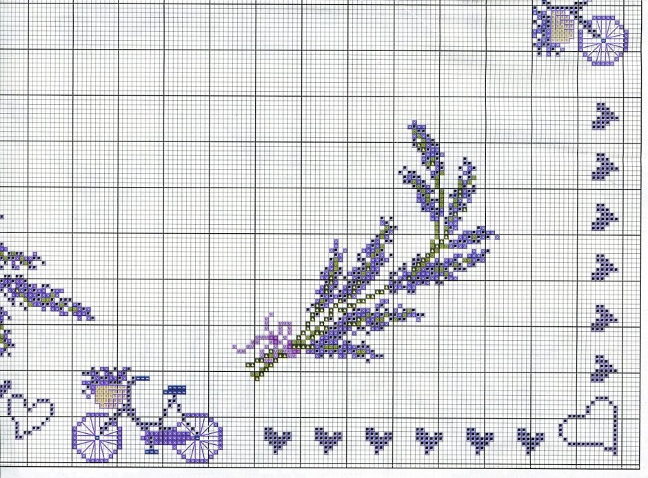 Одноцветная вышивка крестом