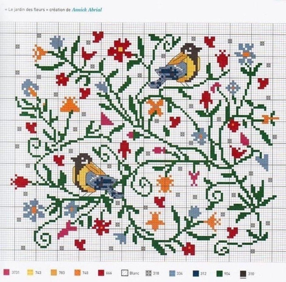 Вышитые дорожки крестом