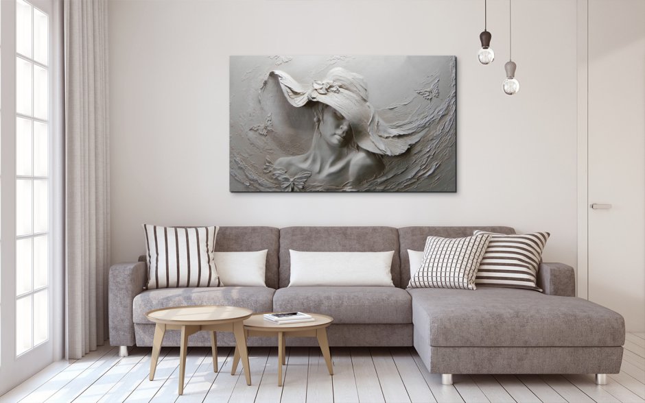 Бра над диваном в гостиной