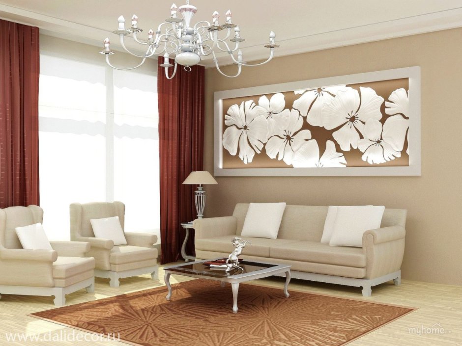 Декор в интерьере гостиной