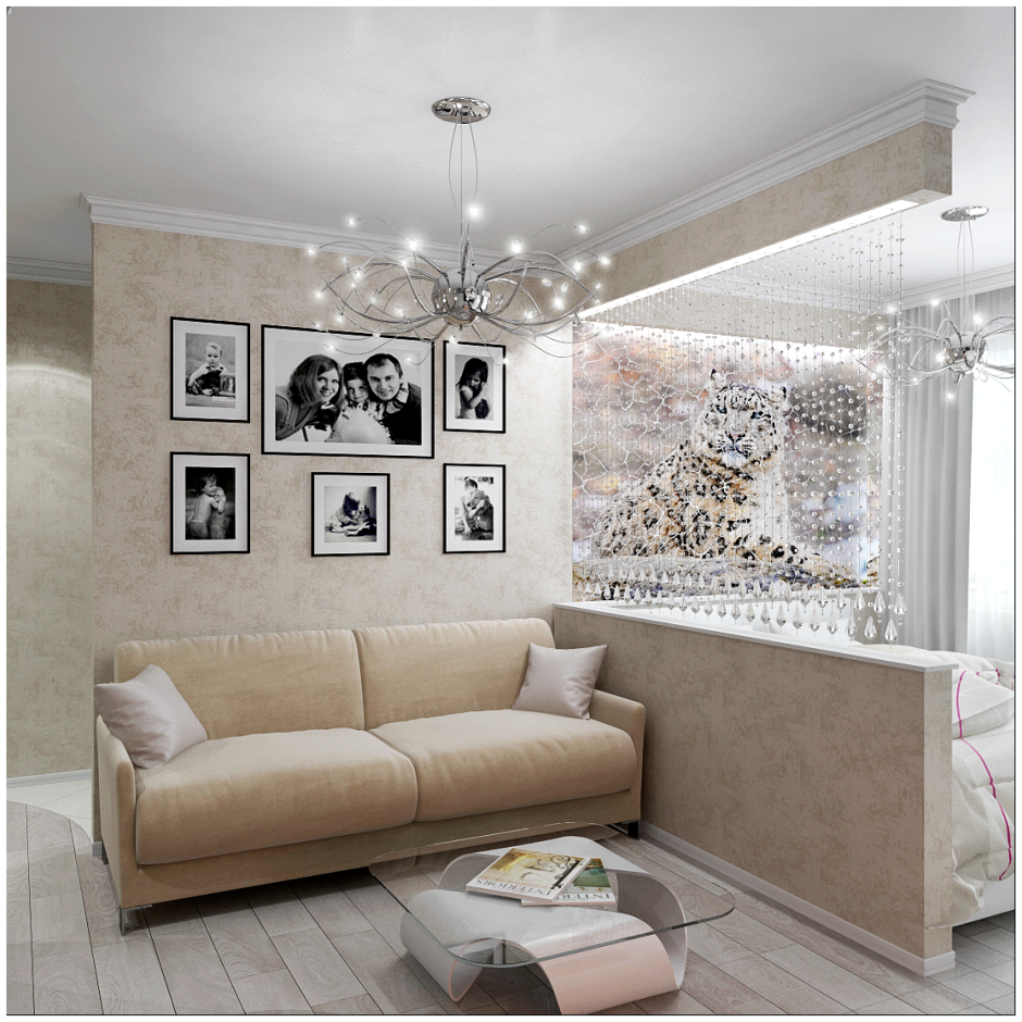 Фрески в интерьере гостиной