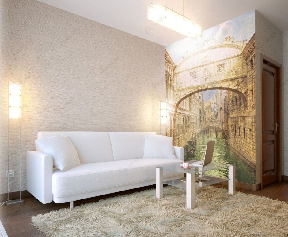 Интерьер зала в квартире 25