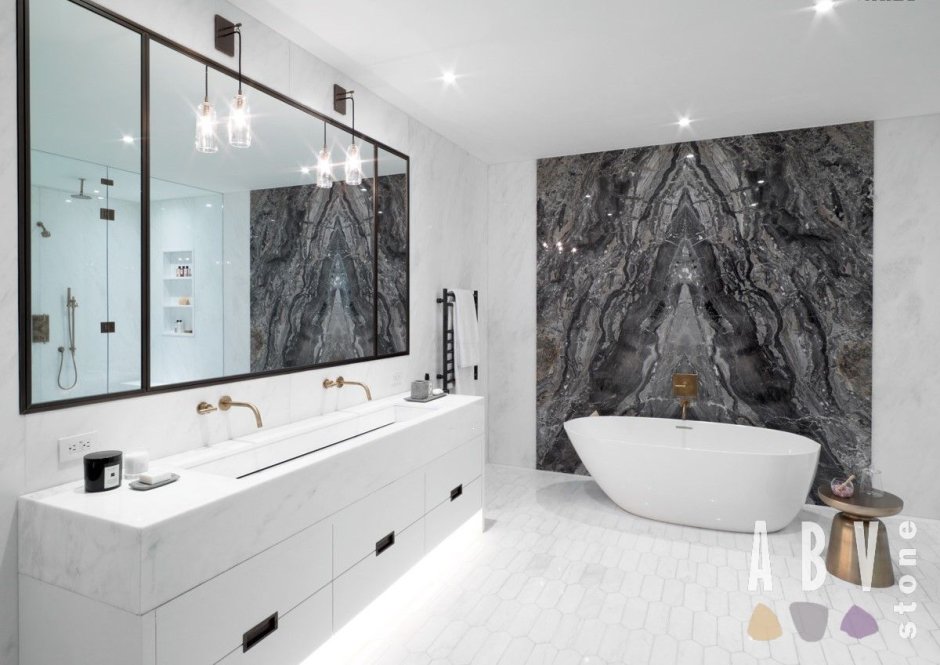 Панели в ванну под мрамор