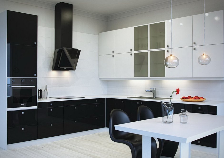 Вытяжка в интерьере кухни