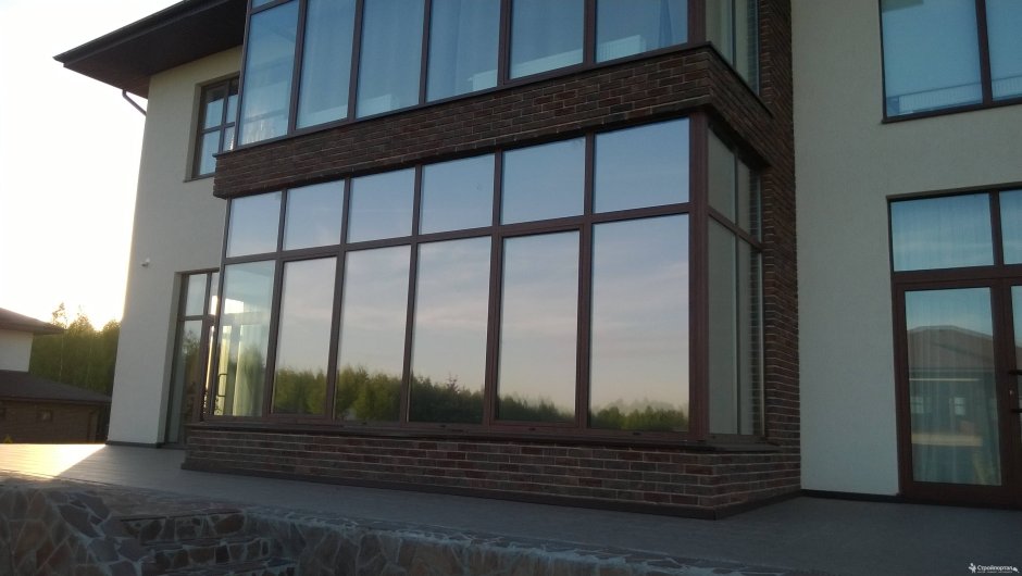 Окна Солар бронза