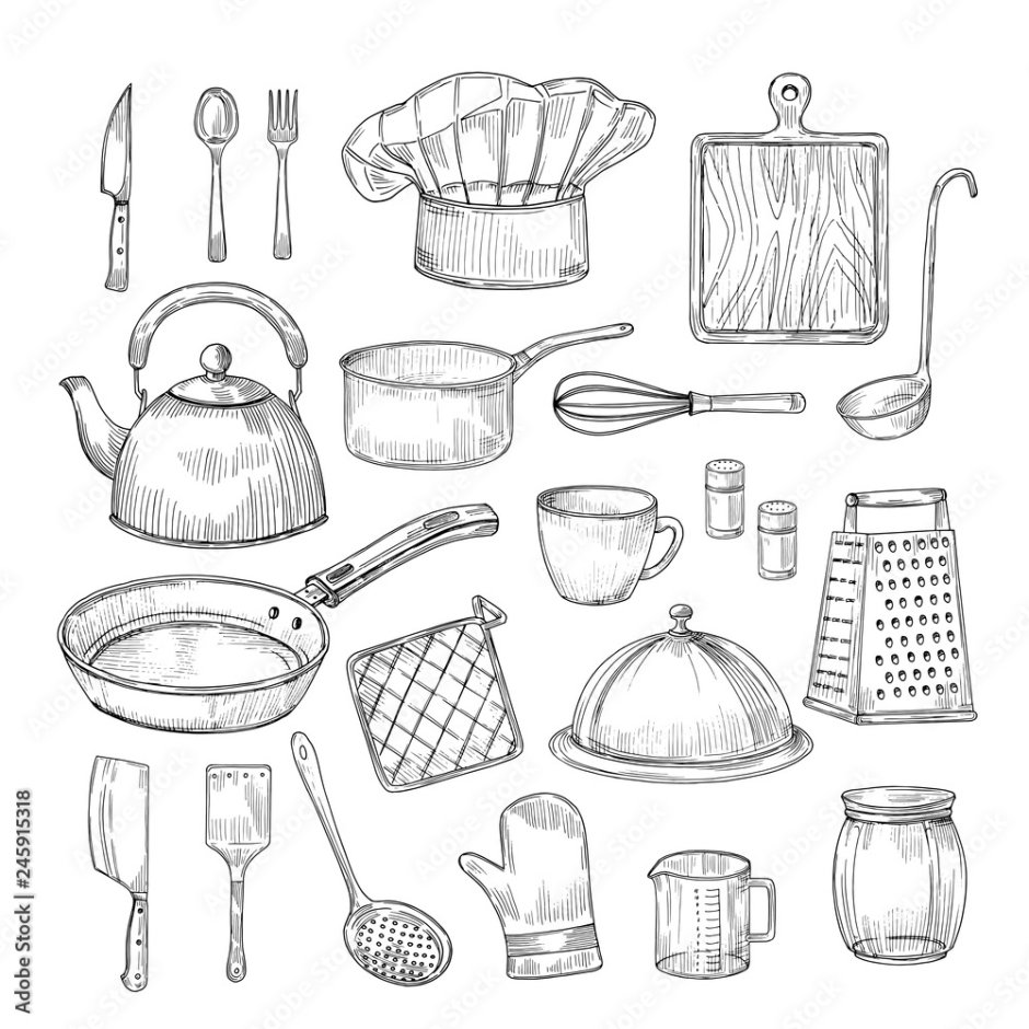 Кухонные предметы из бумаги