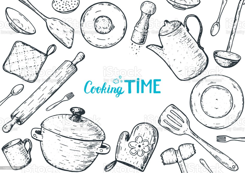 Восточная посуда вектор