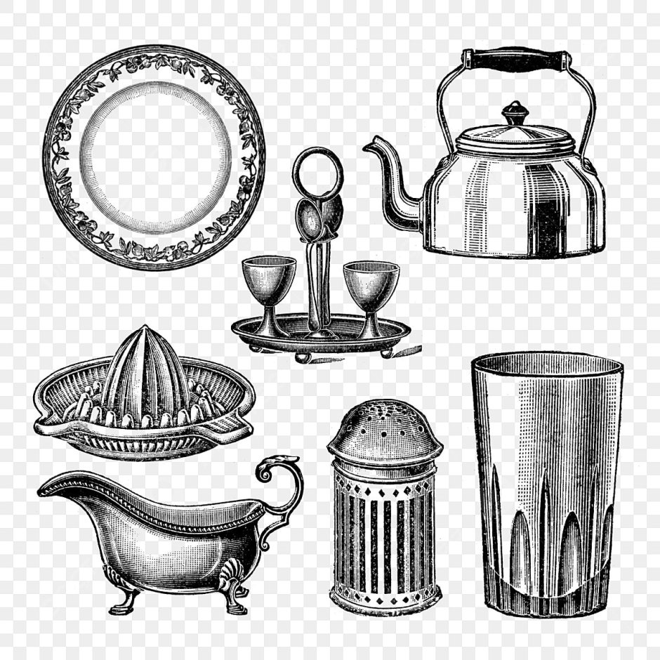 Кухонная утварь посуда старинная