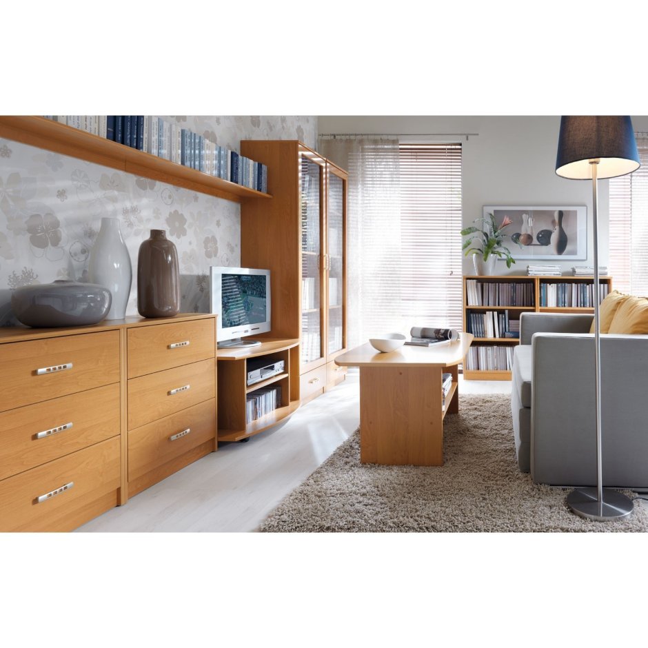 Мебель цвета ольха в интерьере