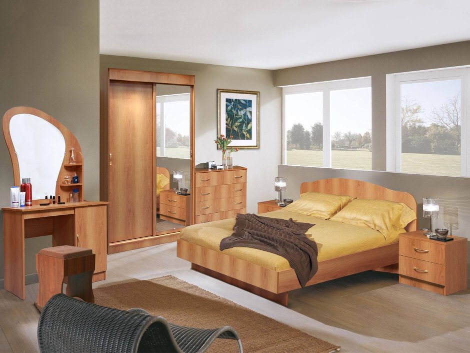 Спальня Бася цвет ольха