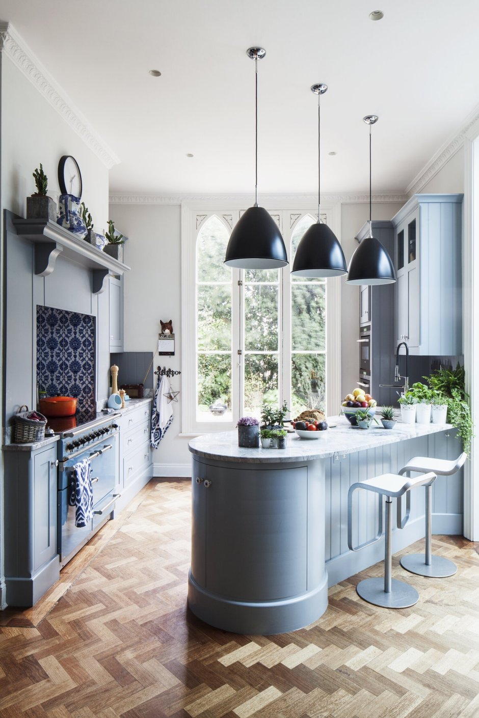 Кухня Неоклассика 2022 синяя