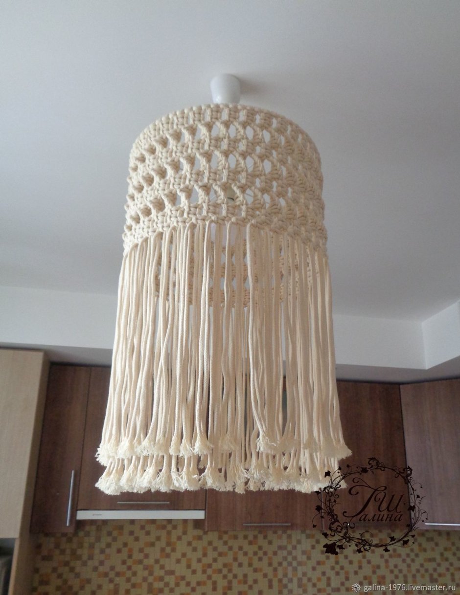Абажур макраме