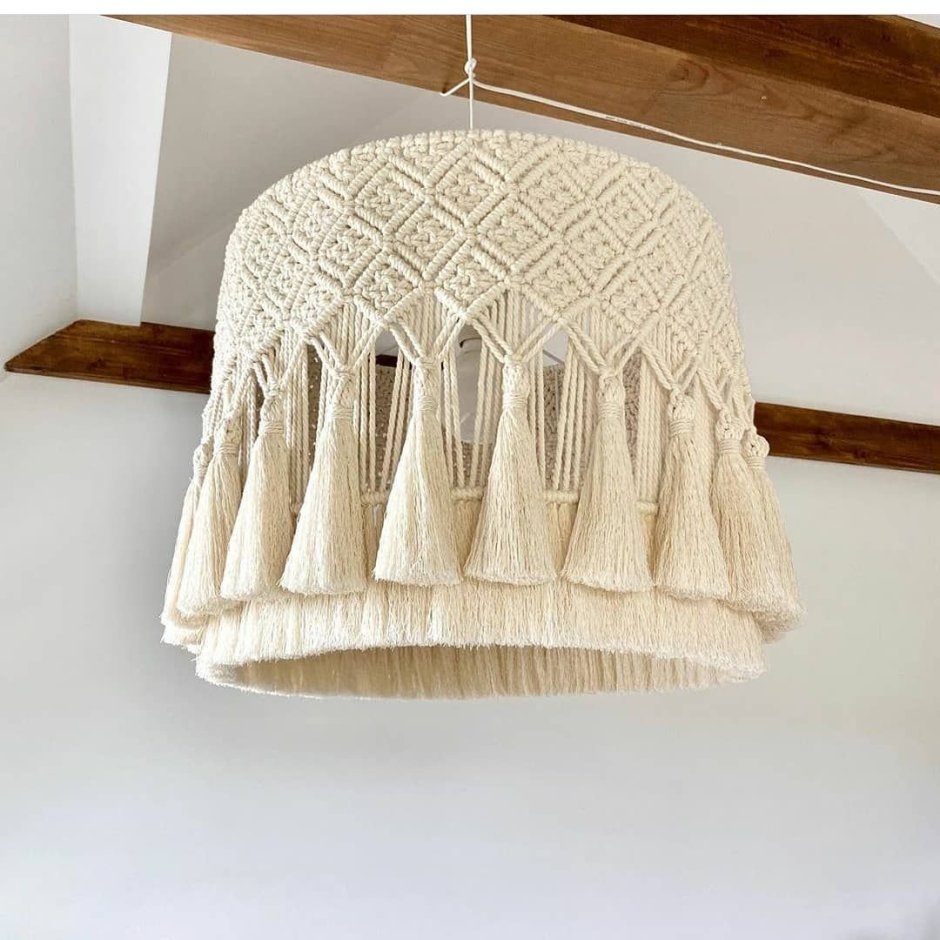 Люстра из макраме