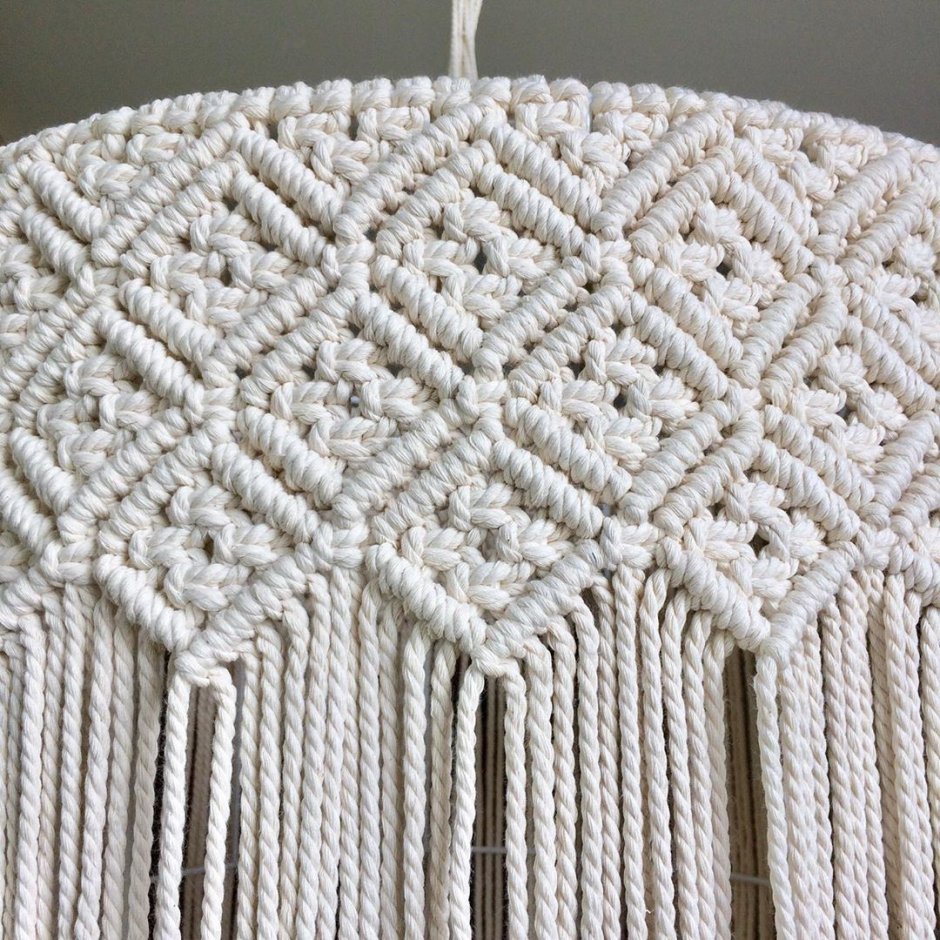 Абажур из макраме