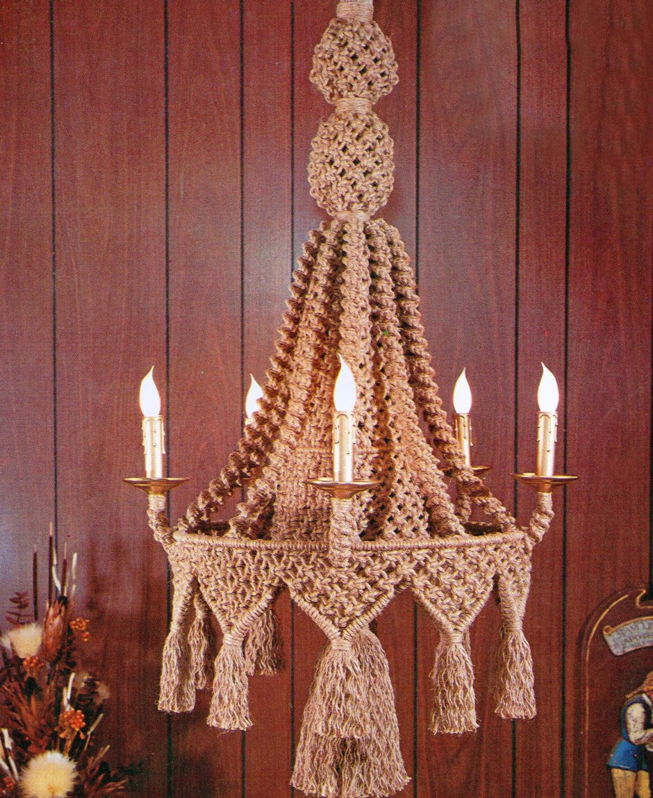 Макраме изделия абажуры