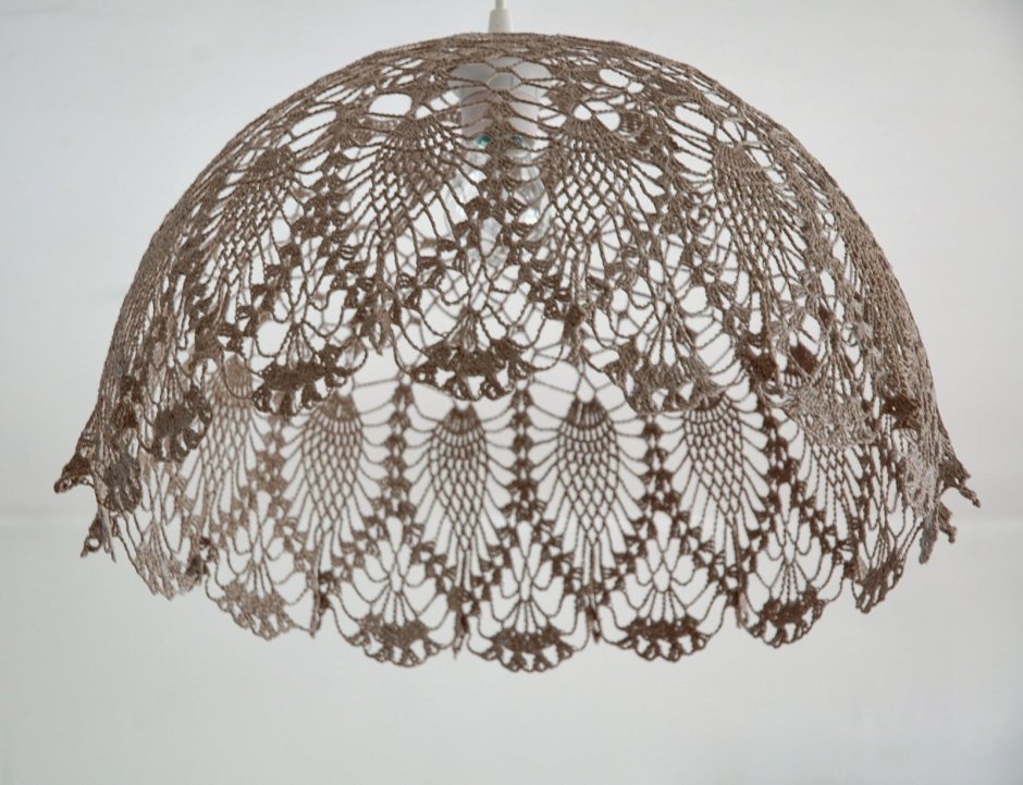 Абажур крючком для люстры