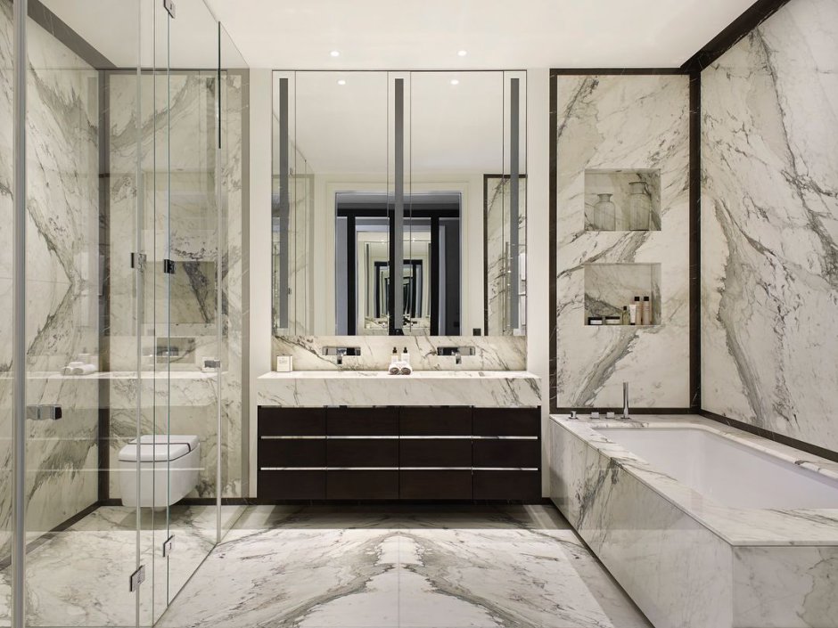 Душевая в Мраморном стиле