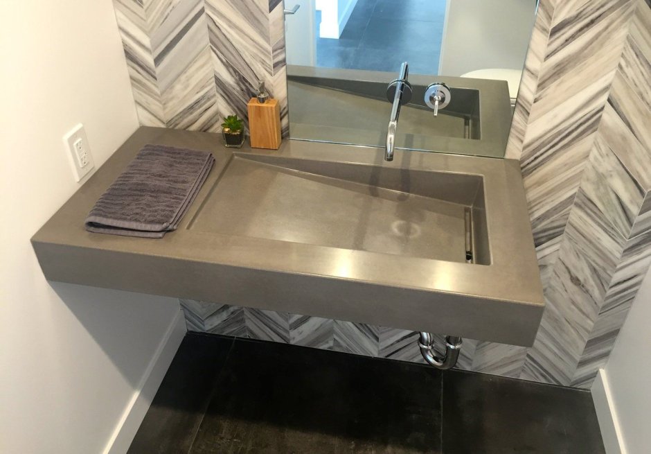 Раковина из бетона "аристо"