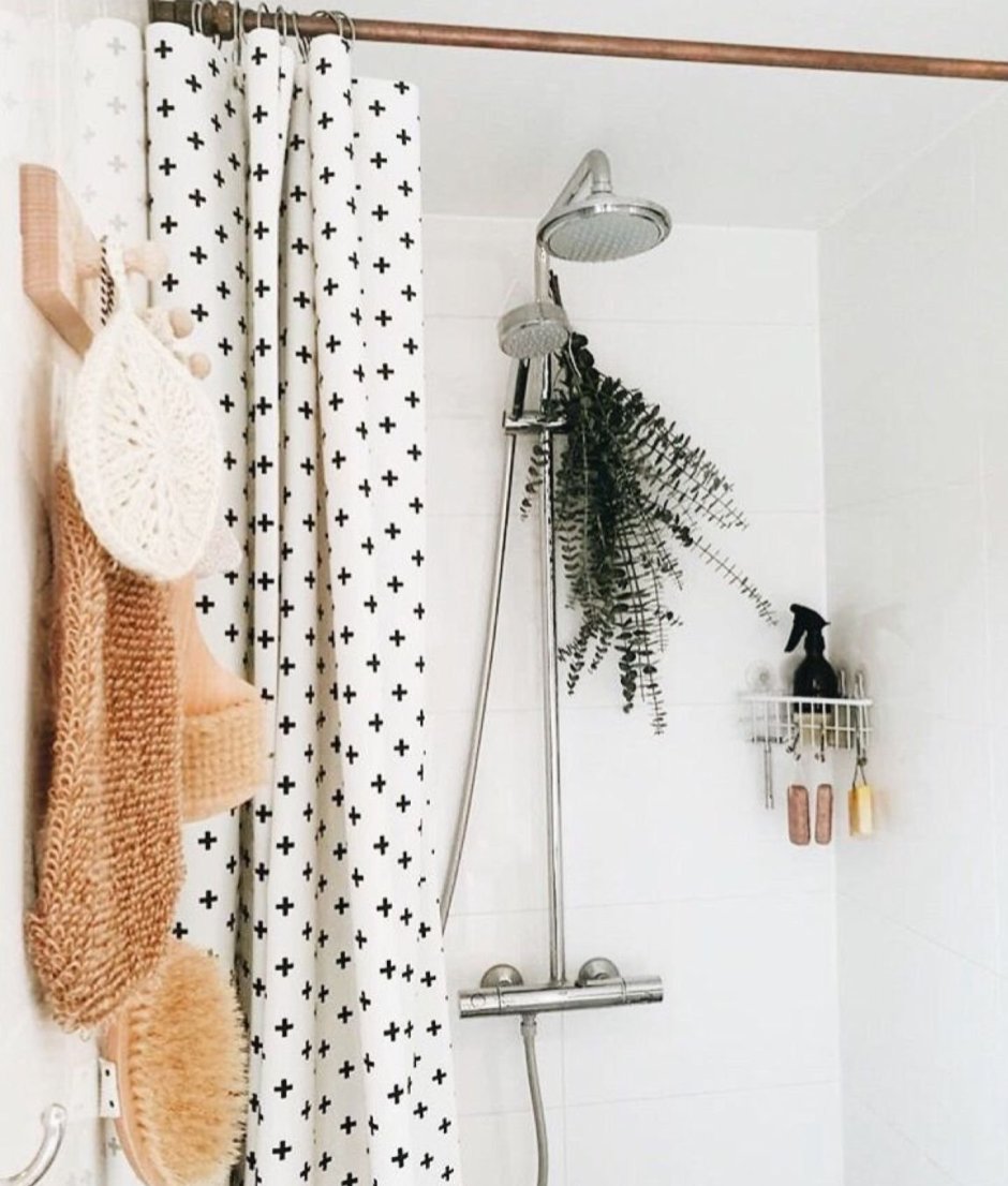 Хранение мочалок в ванной комнате