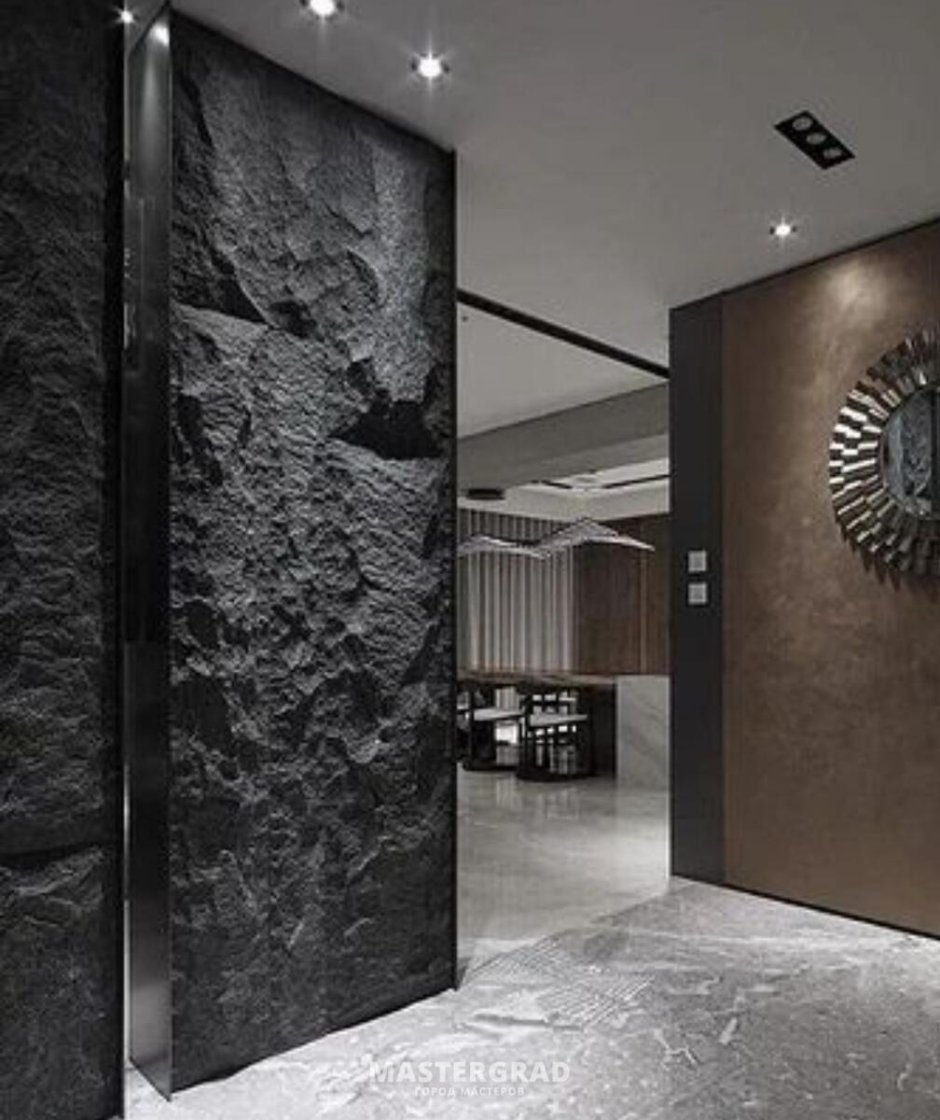 Скала и мох в интерьере