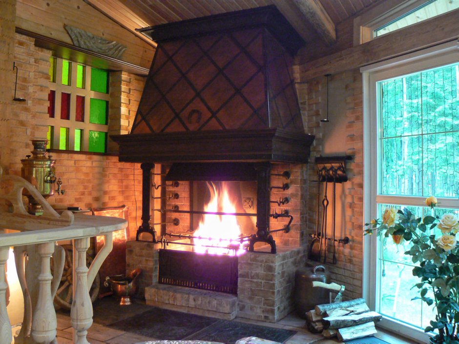 Камин барбекю