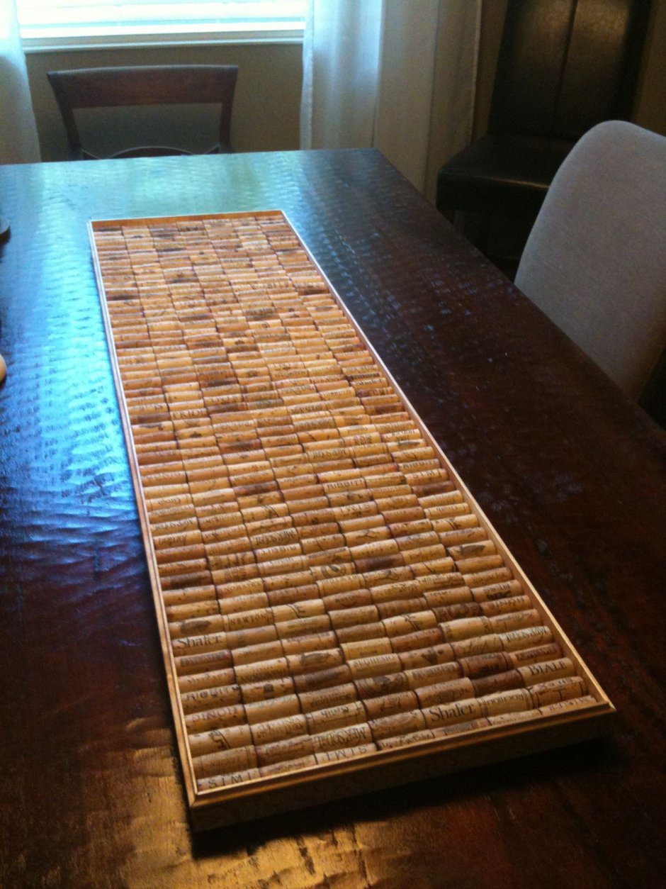 Коврик из пробок