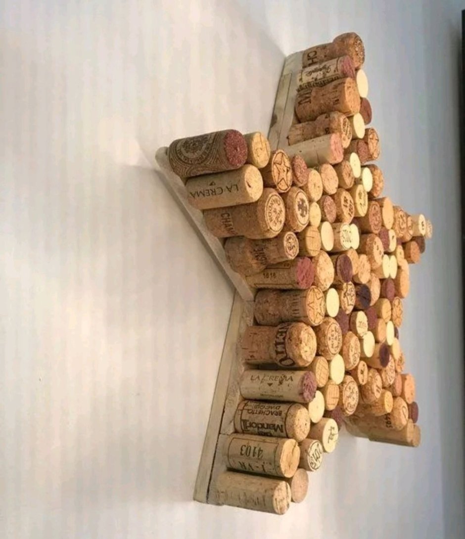 Декор из винных пробок