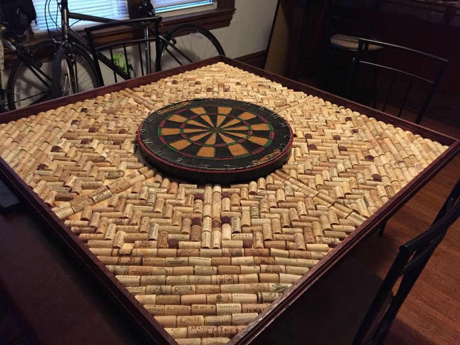 Столешница из пробок от вина