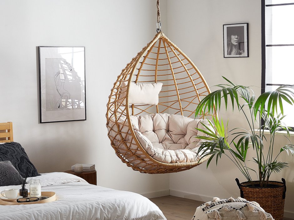 Подвесное кресло, Hanging Chair, HKLIVING, Rattan, Chair, Hanging, natural, Handmade, Fstorm
