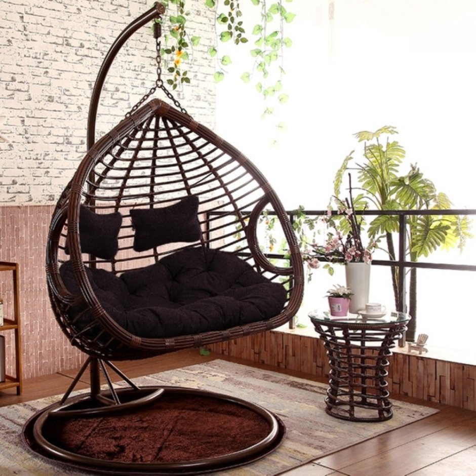 Подвесное кресло из искусственного МД-208 Double Braun