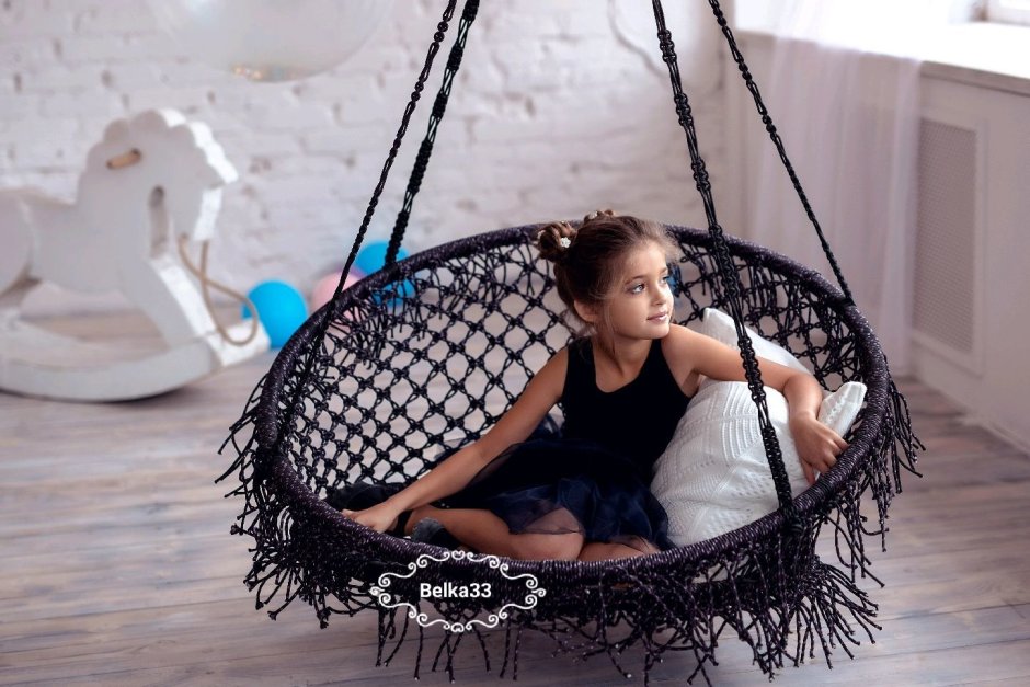 Подвесное кресло макраме